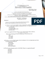 The Tine Giren at The Head of This Paper Is The Time Allotted For Writing The Answers