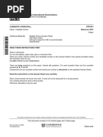 Cambridge International Examinations Cambridge Pre-U Certificate