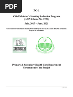 PC 1 CM Stunting Reduction Program For FY (2017-21)