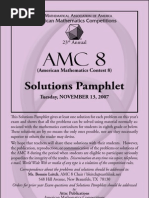 2007 AMC 8 Practice Test Solutions