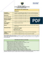 Lista y Plan de Lectura Cuarto Básico