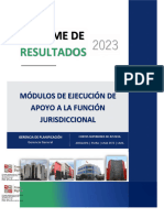 Informe de Resultado de Los Módulos de Ejecución de Apoyo A La Función Jurisdiccional - Perú