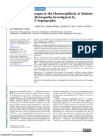 Microvascular Changes in The Choriocapillaris of Diabetic Patients Without Retinopathy Investigated by Swept-Source OCT Angiography