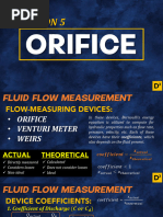 MIDTERM Lesson 5 Orifice