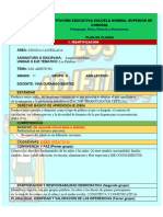 Plan de Clases Lengua Castellana