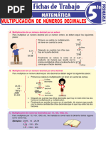 Multiplicacion de Numeros Decimales