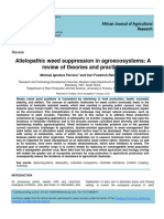 Allelopathic Weed Suppression in Agroecosystems