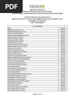 Edital #23 - Anexo II - Deferimento de Inscrições - Vagas Ampla Concorrência - Área Administrativa