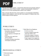 A Look at Workplace Ethics