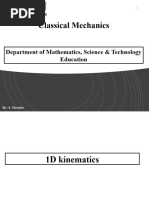 Classical Mechanics - 2nd Year