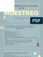 Aseguramiento de La Calidad Del Muestreo-Inicio