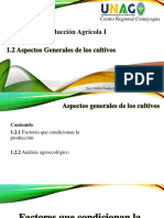 Factores de Produccion y Analisis Agroecologico