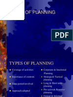 Types of Planning