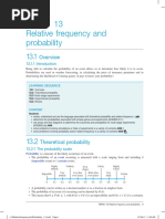 Relative Frequency and Probability