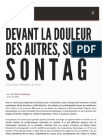 Devant La Douleur Des Autres, Susan Sontag - Débordements