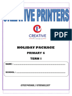 p6 Term I Holiday Packages