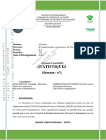 Statistique 2024 L1 S1 El Ment N 1 E