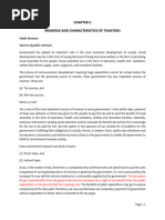 PFT - Chapter 2, MEANING AND CHARACTERISTICS OF TAXATION