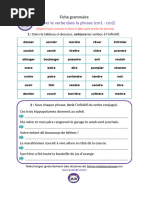 Trouver Le Verbe Dans Phrase Cm1 Cm2