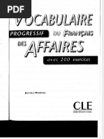 Vocabulaire Progressif Des-Affaires en Francais