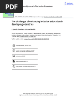 The Challenge of Enhancing Inclusive Education in Developing Countries