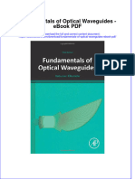 Full Download Book Fundamentals of Optical Waveguides PDF