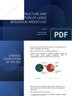 The Structure and Function of Large Biological Molecules