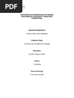 Trabajo Final La Bolsa de Valores de Panama