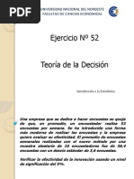 Ejercicio #52 - Teoria de La Decisión