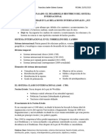 Breve Visión Del Pasado: El Desarrollo Histórico Del Sistema Internacional