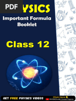 12th Physics Formula Booklet by Umesh Rajoria