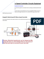 5 Simple DC Motor Speed Controller Circuits Explained