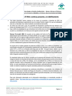 Comunicado Especial No. 38 - Seguimiento Condiciones Fenómeno El Niño