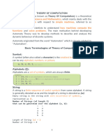 Basic Terminologies of Theory of Computation: Symbol