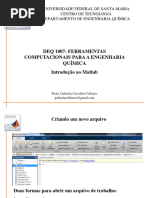 Aula 01 - Matlab - Sequencial e Primeiros Comandos