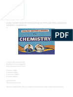 Jamb Chemistry Most Repeated Questions and Well Detailed Answers