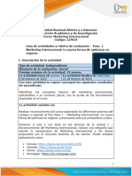 Guia de Actividades y Rúbrica de Evaluación - Paso 1 - Marketing Internacional La Nueva Forma de Optimizar Su Negocio