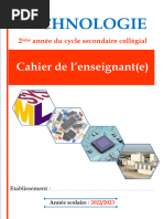 Cahier de L'enseignant 2022 - 2 ASC Technologie