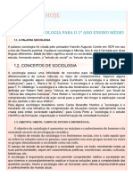 Sociologia Hoje: Apostila de Sociologia para O 1º Ano Ensino Médio