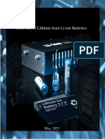 Recovery of Lithium From Li Ion Batteries