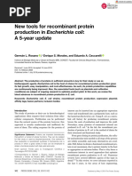 New Tools For Recombinant Protein Production in Escherichia Coli A 5 Year Update