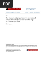 The Structure and Properties of The Heat Affected Zone of Structural Plate Steels Welded by High Productivity Processes