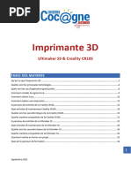 Manuel Imprimante 3D Ultimaker Creality