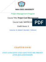 Project Cost Management - CHAPTER 4