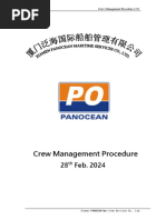 Crew Manage Procedure