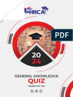 HRCA GK Quiz Syllabus Class 7-8