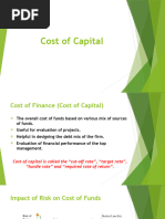 Cost of Capital