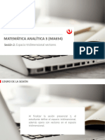 Sesión Presencial 2 - Espacio Tridimensional - Vectores, y Planos