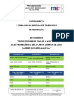 ME-13036-PRC-063 Rev. 0 TRABAJOS CON MANIPULADOR TELESCOPICO