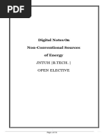 Non-Conventional Sources of Energy For IV-II Students